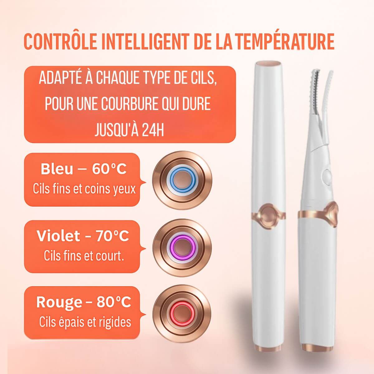 Recourbe-Cil Chauffant - Elaya™